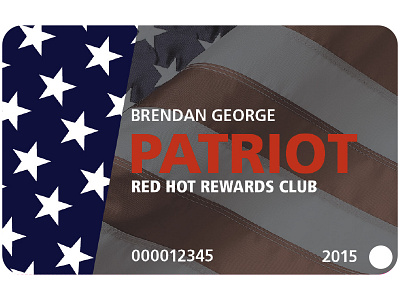 Patriot Card american card casino flag foil patriot rewards tear veterans