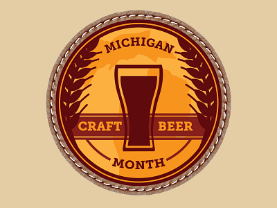 Michigan Craft Beer Month badge battle creek beer brewery casino craft grand rapids hotel kalamzoo month