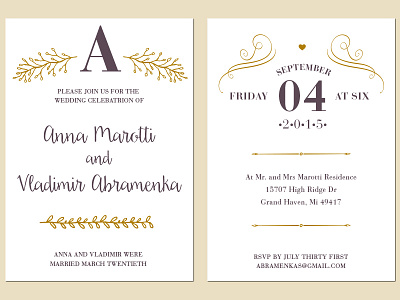 Wedding Invite card celebration invite love marriage postcard print wedding