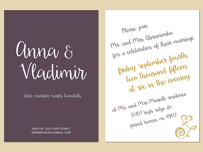 Wedding Invite card celebration invite love marriage postcard print wedding