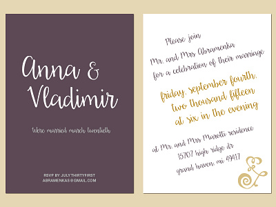 Wedding Invite