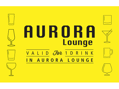 Ticket update aurora coupon drink free lounge pass ticket