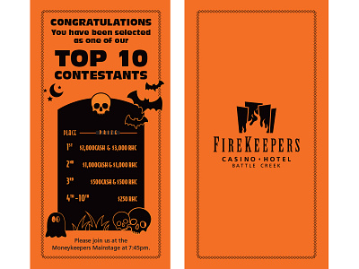 Halloween Ticket casino contest costumes halloween indesign print ticket