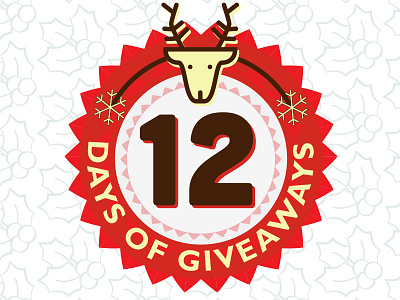 12 Days of Giveaways badge christmas giveaways social media