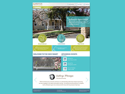 Home Page draft education home page homepage school ui ux web website