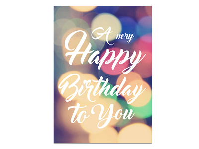 Happy Birthday Card birthday card happy note print