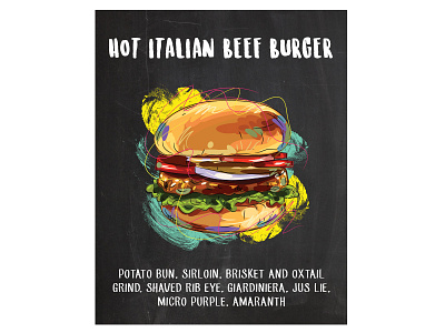 Burger Brawl Detroit burger contest detroit food poster print sign