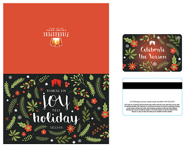 Holiday Gift Card and Gift Card Holder