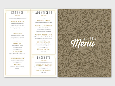 Aurora Menu