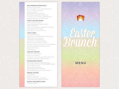 Easter Brunch Menu brunch casino easter food hotel menu one page print restaurant