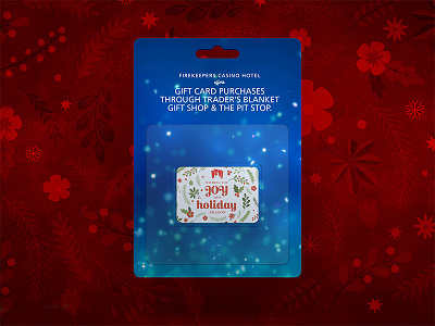 Gift Card casino christmas gift card gift shop holiday season holidays joy print
