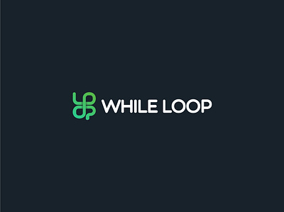 WHILE LOOP LOGO brand brand identity branding branding design calligraphy design art logo logodesign logotype redesign ui uidesign visual design