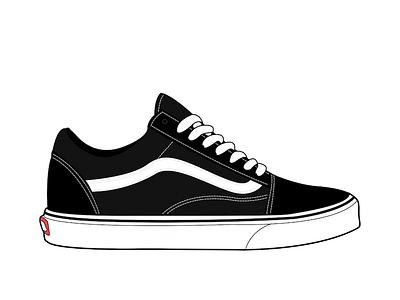Vans Old Skool fashion hypebeast illustration illustrator logo photoshop shoes sneaker vans