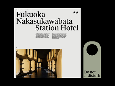 Nine hours / 2 art direction layout typography ui web