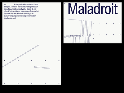 Maladroit art direction layout typography web