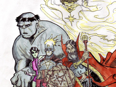 The Arcane Avengers avengers captain america comics dr. strange hulk marvel photon superheroes wasp