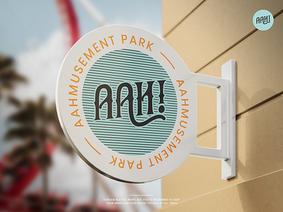 Aahmusement Park abstraction amusement park blue brand branding dribbbleweeklywarmup fun illustrator lettermark logo photoshop rollercoaster signage vector vintage badge