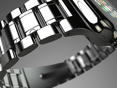 Wristband for Apple Watch 3d animation apple product rendering watch
