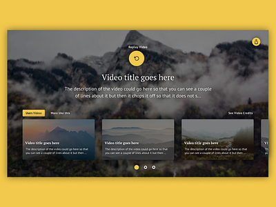 Video end screen ui design video