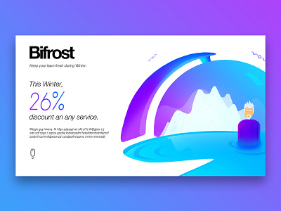 Bifrost web mockup design