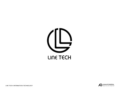 LINE TECH art branding creative design icon illustration logo typography vector visual design