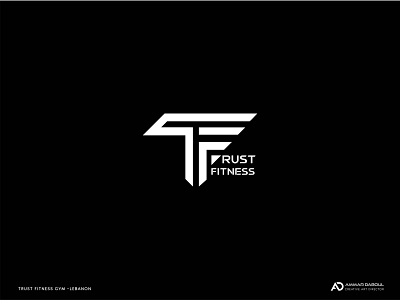 TRUST FITNESS art branding creative design flat illustration logo minimal typography website