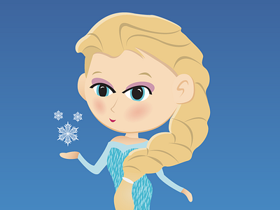 Elsa birthday disney elsa frozen illustration illustrator olaf