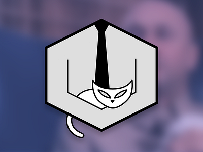 Villain Sticker boss brand evil logo sticker tie villain