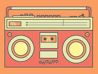 Retro Boombox