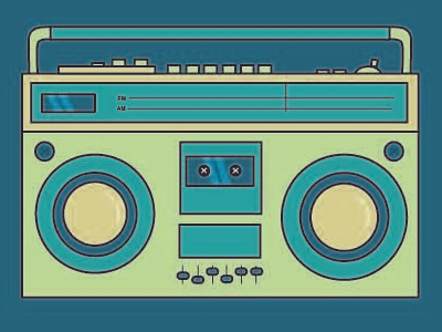 Retro Boombox