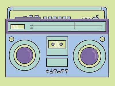 Retro Boombox