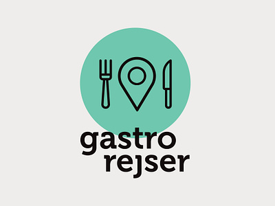 Gastrorejser branding design icon logo