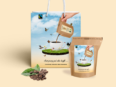 Coffee brewer campagin campaign coffee graphic design organic