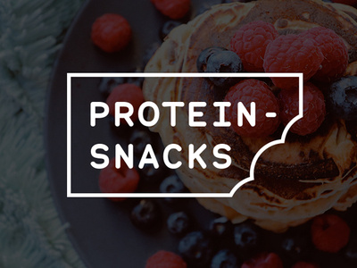 Protein Snacks logo branding graphic design logo