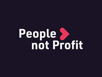 People not Profit branding charity design icon logo vector