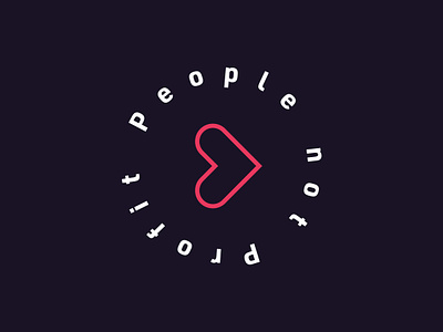 People not Profit branding charity design graphic design icon logo vector