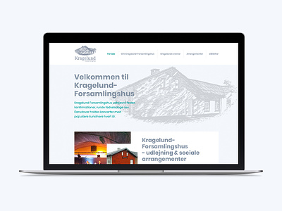 Kragelund Forsamlingshus design graphic design graphicdesign redesign redesigned webdesign