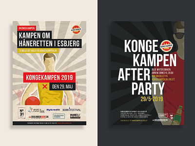 Posters Kongekampen + Kongekampen Afterparty design graphic design poster poster design posters print print design vector