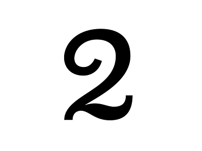 2 2 letter number two type type design