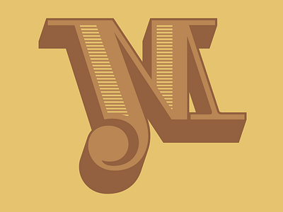 J-M monogram chromatic chromatic type lettering monogram type design typography