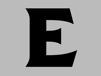 E bold font latin type type design