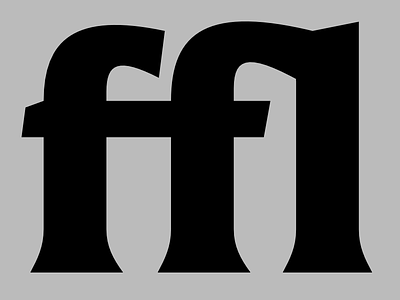 ffl bold font latin ligature type type design