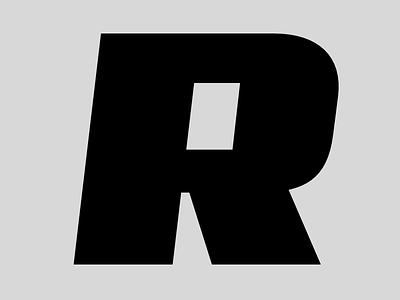 R black font geometric lettering typeface typeface design