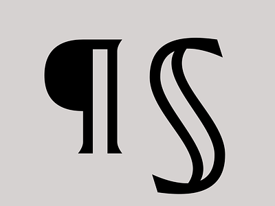 ¶ § font latin paragraph section type design typeface