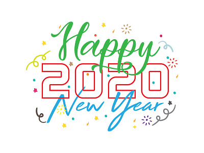 Happy New Year 2020 Design