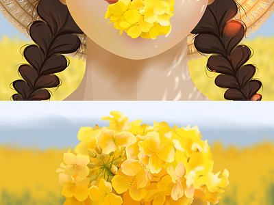 The little yellow flower in the story illustration