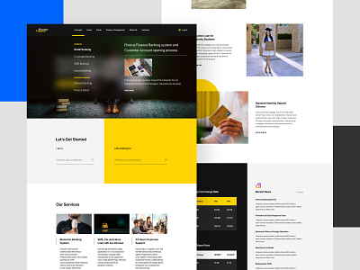Finance Website Landing Page bank banking colorful concept creditcard cripto design finance insurance interface landing page layout minimal payment ui ux ux design web web design website