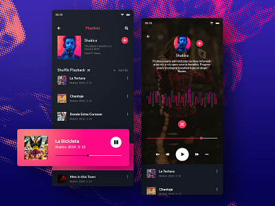 Music Application Dark Ui Concept apps apps design color concept concept app flat gradient ios iphone x minimal mobile app design music music album music app music app ui music player photoshop ui ux ui desgin ux design