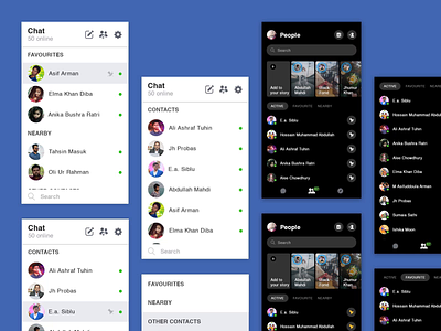Facebook Messenger UX android apps apps design clean concept contacts facebook facebook messenger interaction messanger nayeem pixorus social socialmedia ui ux design web
