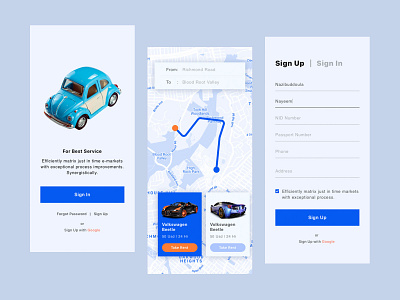 Car Rental App app app design application apps apps design car car rental clean concept design minimal mobile mobile app mobile app design mobile application mobile design mobile ui ui ux design vector